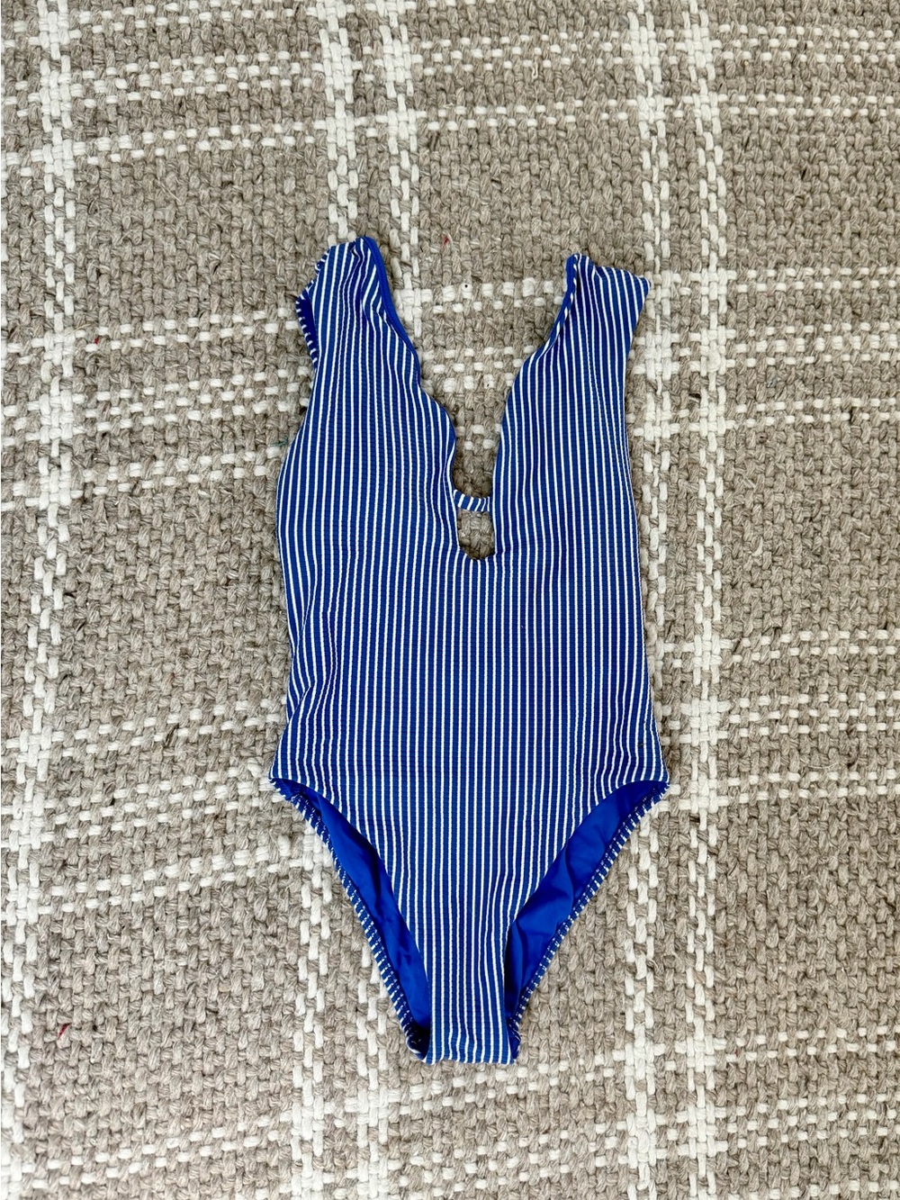 Go Overboard Cutout Ribbed Striped
Swimsuit - Picture 3 of 5